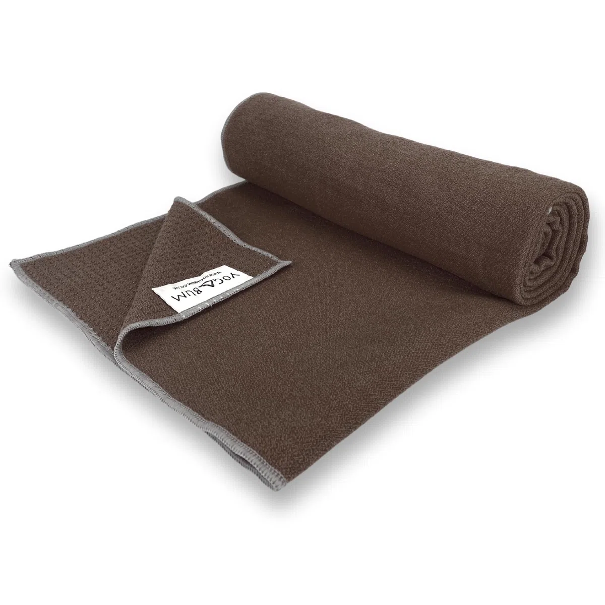 Yogabum Grip Dot Yoga Mat Asciugamani | Antiscivolo | Eco Yoga Towel (caffè)