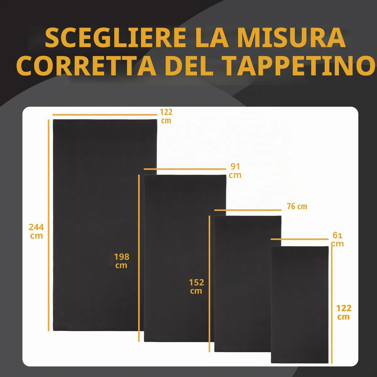 BalanceFrom Gofit ad alta densità tapis roulant, cyclette Equipment Mat, 3-feet x 6.5-fee, Gofit, Regular