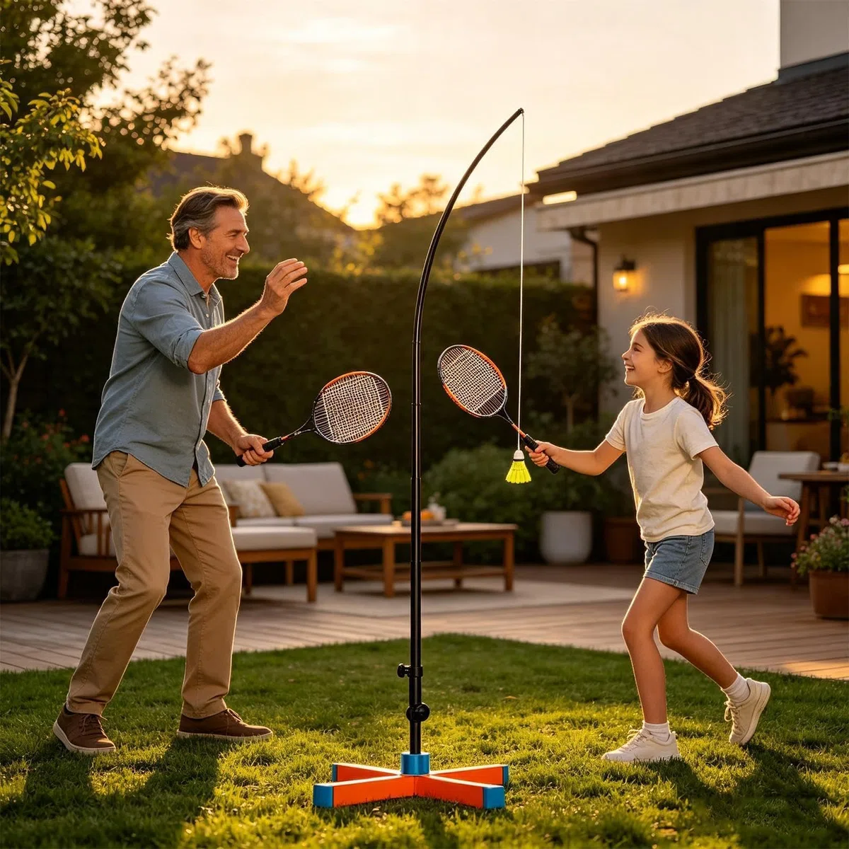Attrezzo Da Allenamento Badminton Strumento Auto-Esercizio Rimbalzo | Strumento Di Auto-Allenamento Per Badminton Per Uomini Donne Adolescenti Bambini Principianti Appassionati Interno