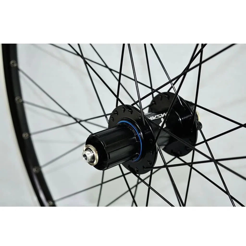TUJISEK 26 27,5 29 Pollici MTB Set di Ruote per Bici Lega di Alluminio Freni A Disco Freno A V Cerchio Rilascio Rapido 7 8 9 10 11 12 velocità Cassetta Ruota Libera 32 Buche(27.5in)