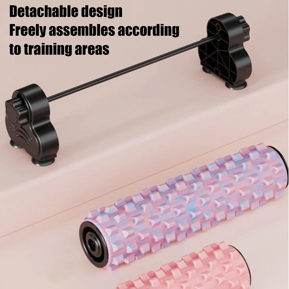Rullo Di Schiuma Per La Parte Posteriore Deep Muscolare Con Ventose | Rullo Fitness con Supporto Per Palestra Studio Yoga Pilates Fitness Allenamento E Recupero