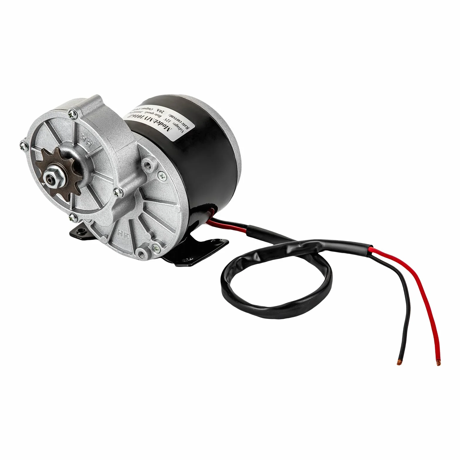 Motore elettrico da 12 V, 250 W, con riduttore di trasmissione, motore di riduttore DC per biciclette elettriche