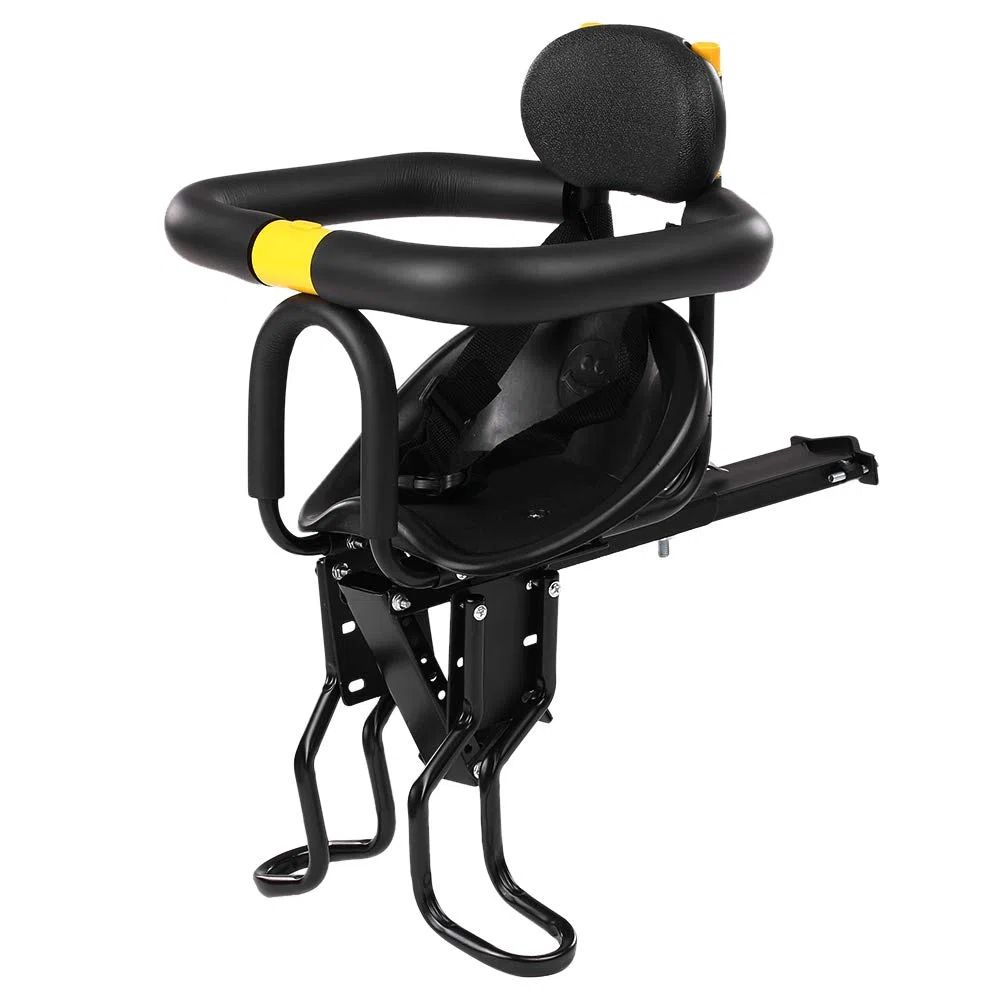 Gecheer Seggiolino per Bici per Bambini, Seggiolino per Bici da Montaggio per Bambini, Sedile Anteriore per Bambini, Adatto per Bambini da 8 Mesi a 7 Anni Sotto i 25 kg