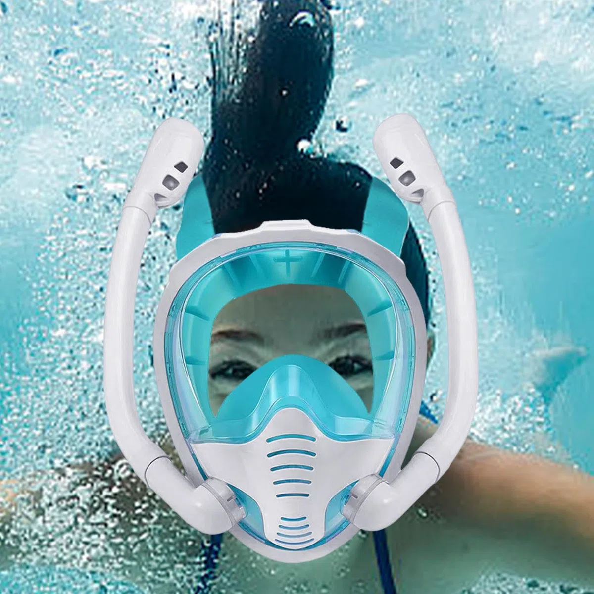 Occhialini da immersione integrali | Occhialini da nuoto anti-perdite e boccaglio, attrezzatura subacquea anti-appannamento per adulti, donne e uomini, nuoto allenamento