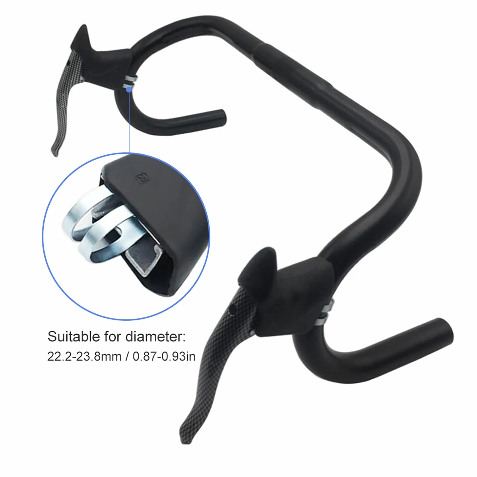 Wakects Leva del Freno per Bici da Strada, Mountain Bike in Alluminio Leggero, Nero