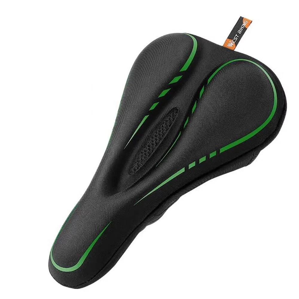 Coprisella per Bicicletta per Schwinn Fastback Carbon 105 2021, Copri Sella Bicicletta Comoda in Memory Foam a Doppio Strato, Coprisella Bici Gel Morbido,Green