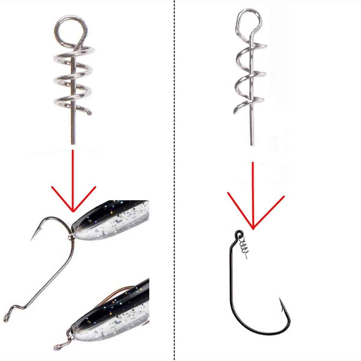 Amo da Pesca 20 Pezzi Ganci da Pesca Larga Ganci da Pesca Jig Grand Big Bass Hook Black High Carbon Acciaio Acciaio a manovella Gancio for la Pesca da Pesca Morbida Ami da Pesca Mare