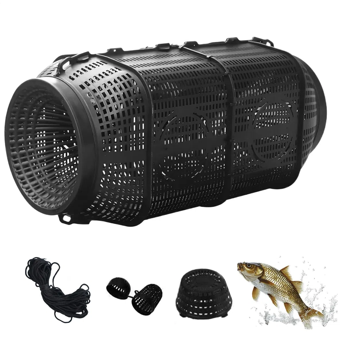 Trappola per pesci, trappola portatile per aragoste, gabbia per granchi, accessori da pesca per la cattura di anguille, gamberetti, tartarughe, lago, stagno, acqua salata, acqua dolce