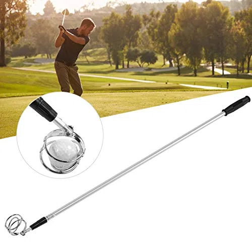 Raccoglitore per Palline da Golf telescopico Portatile a 3 sezioni in Lega di Alluminio Forniture per Stadio da Golf Sportinggoods Golf Sportinggoods Golf Peschino Golf Telescopico