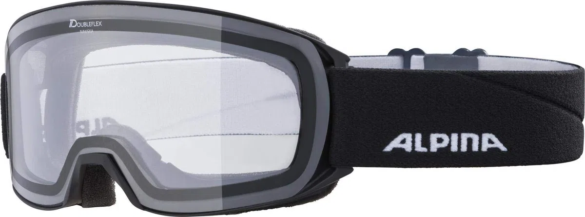 ALPINA NAKISKA - Occhiali da sci OTG senza montatura, anti-appannamento, con protezione UV al 100%, per adulti, taglia M