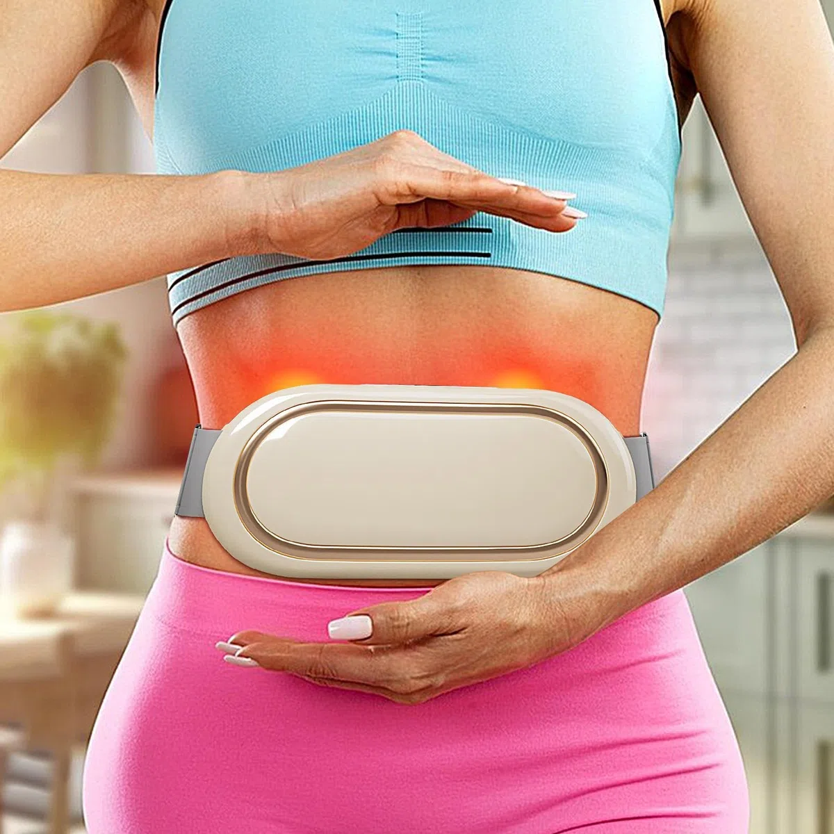 Cintura dimagrante | elettrostimolatore addominale per uso domestico - Cintura massaggiante dimagrante senza fili portatile per sviluppo muscolare, bruciatura di grasso e scultura