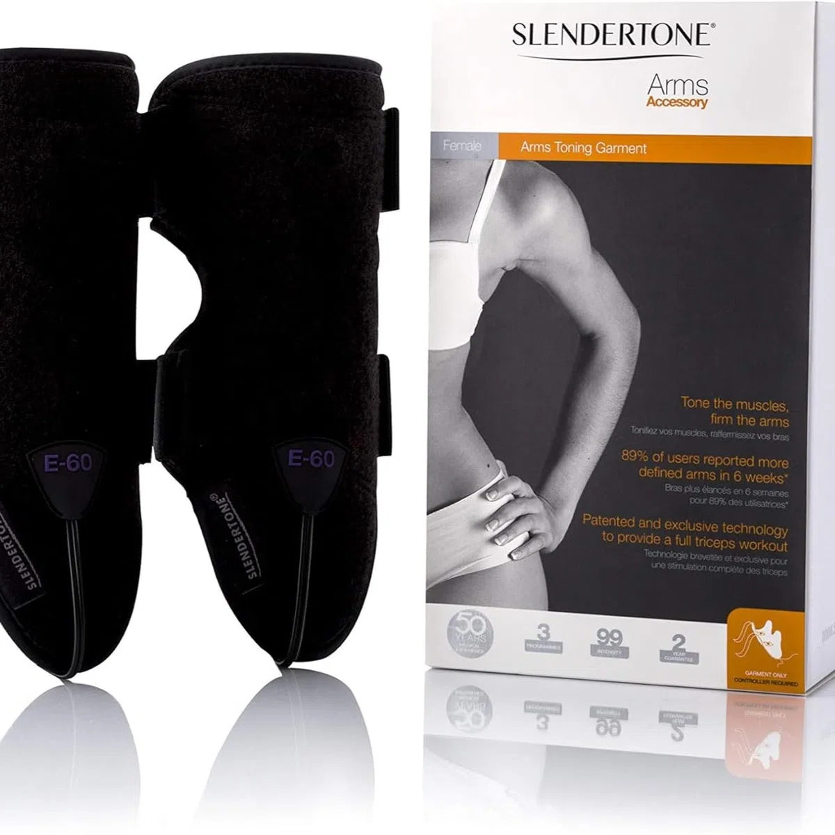 Slendertone Pacchetto tonificante femminile completo Abs7 da donna, nero, 69-119 cm, 27-47 cm, 34-40