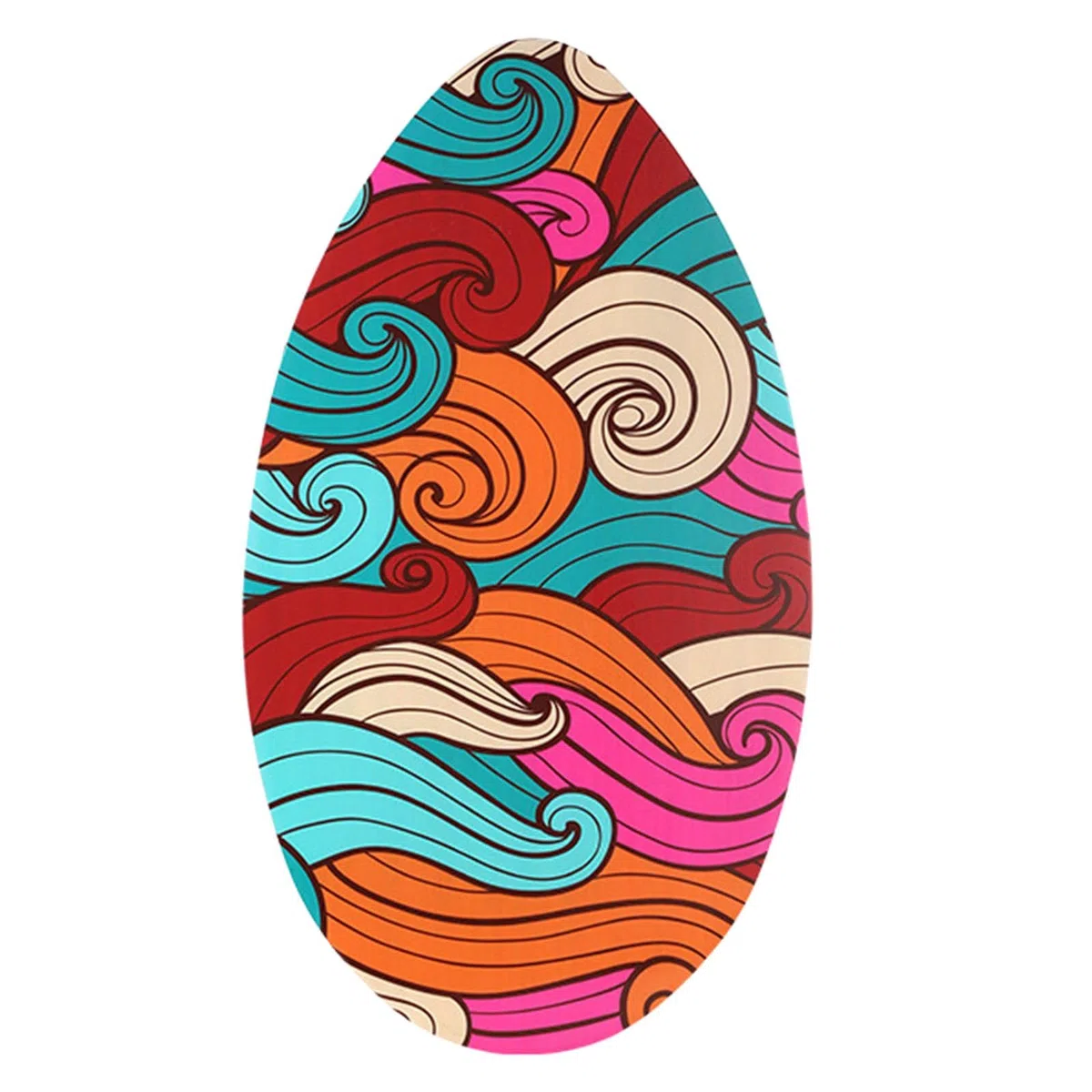 Skimboard da 35 Pollici in Legno per Surf su Sabbia, tavola per Adolescenti