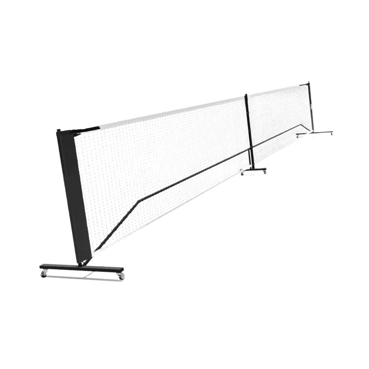 Robusta Rete Portatile da Pickleball con Ruote Facili da spostare, | divertenti giochi di tennis all'aperto, realizzata in rete di poliestere e stabile struttura in tubo di metallo, da badminton