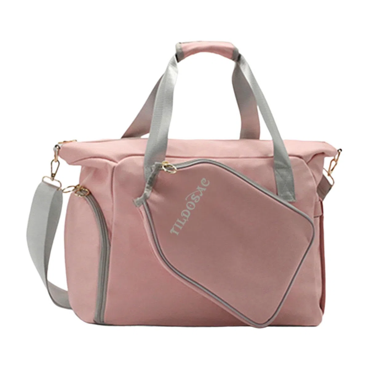 Borsa da Pickleball con Cerniera, Resistente, Comoda da | capacità, per attività divertenti all'aperto, allenamento fitness, borsa da pickleball, tote rosa da donna