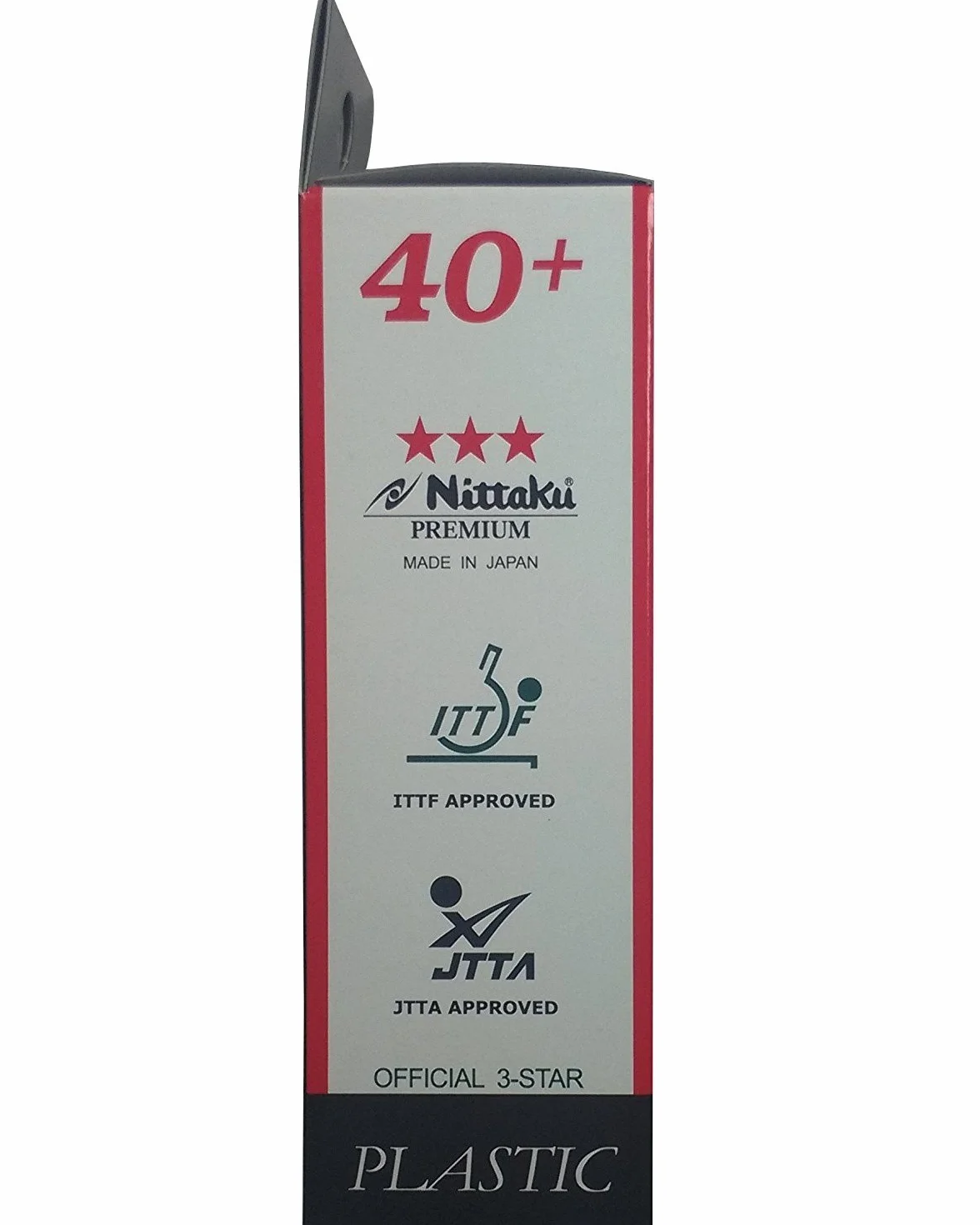 NITTAKU Palline da ping pong in plastica Premium 3 stelle bianche 40+ ITTF, 30 pezzi, originali e nuovi