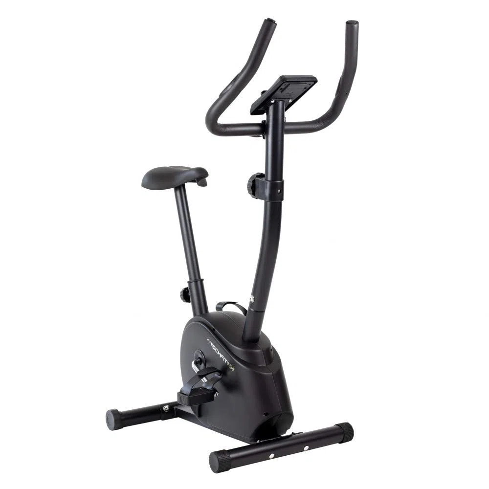 TechFit Cyclette da camera - Cyclette per Casa con Volano 4,5 kg, Sistema Magnetico a 8 Livelli e Supporto per Tablet per Fitness e Cardio a Casa (B250N)