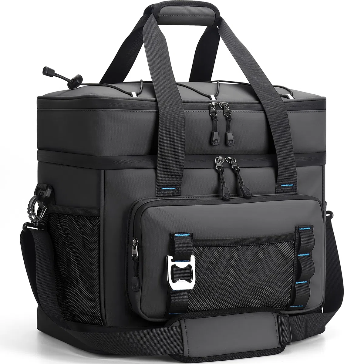 Borsa frigo da 40 l, grande, pieghevole, impermeabile, a doppia parete, borsa termica isolata, borsa da picnic