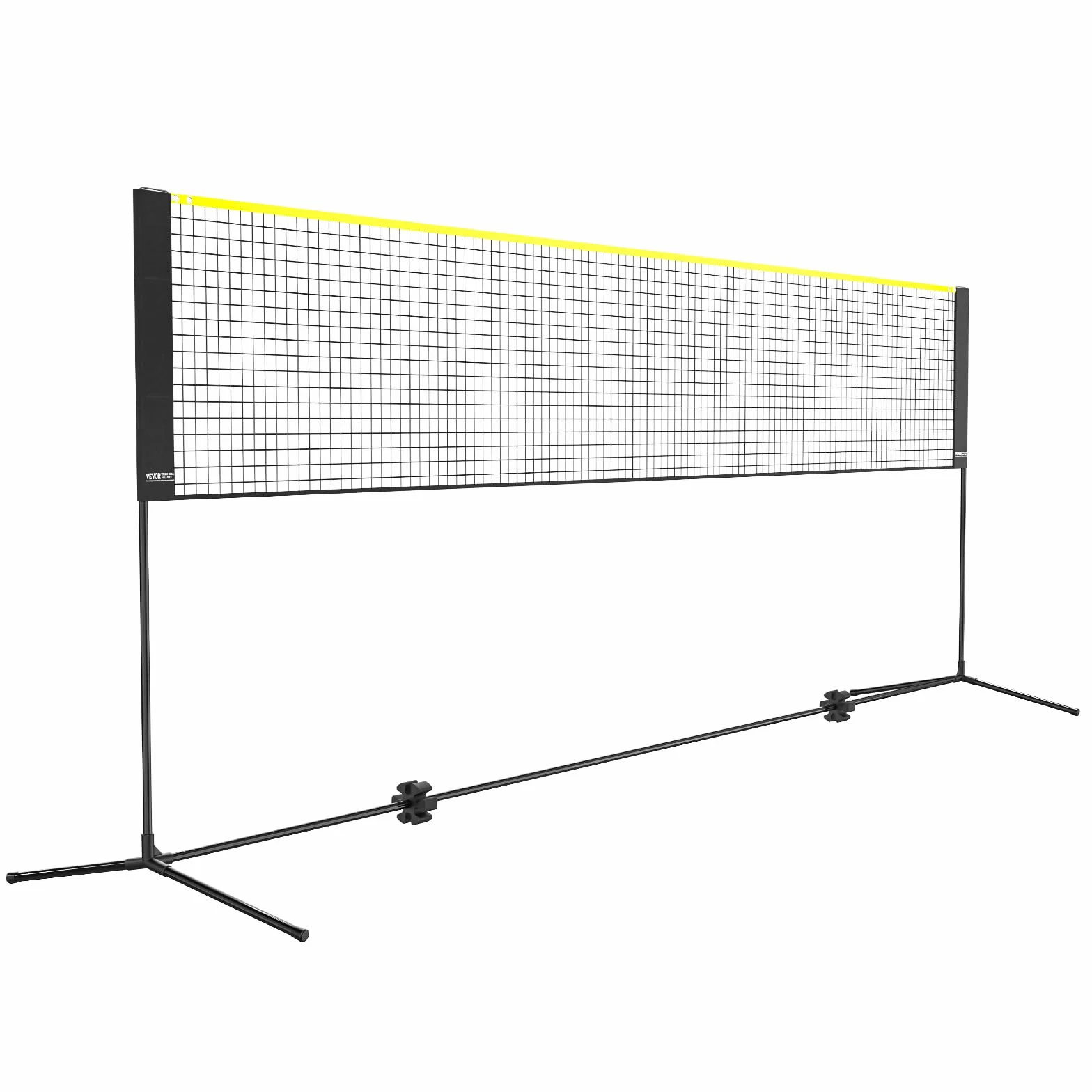 VEVOR Rete da Badminton 420 x 155 x 103 cm Rete da Pallavolo Regolabile in Altezza Pieghevole, Set da Rete da Tennis Portatile con Pali, Supporto, Borsa per Trasporto, per Uso Interno ed Esterno