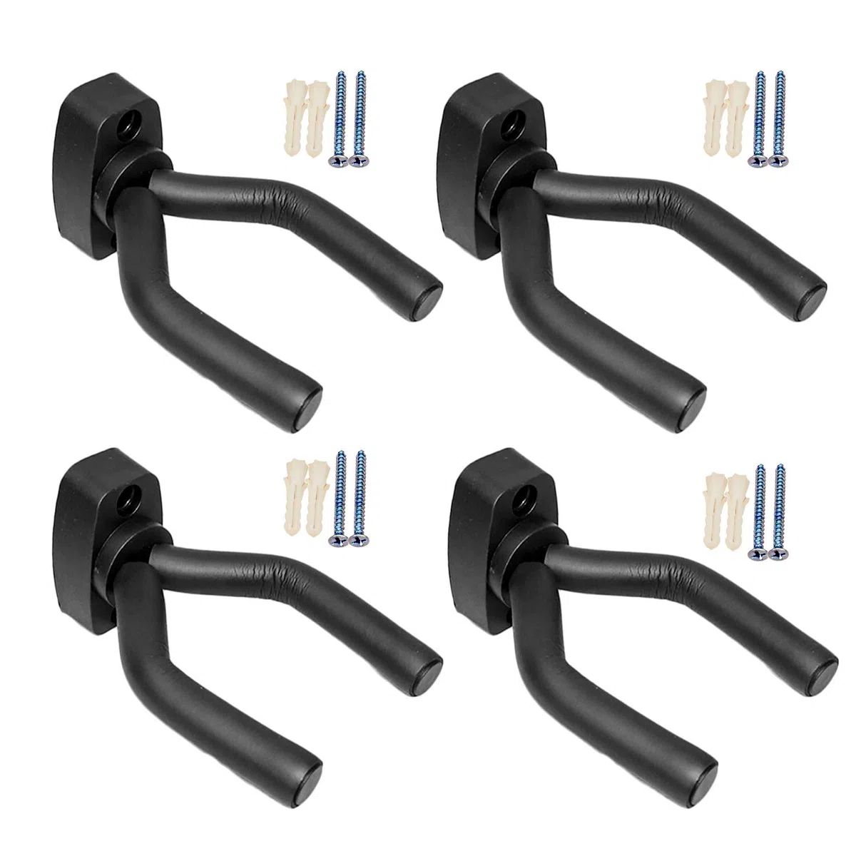 4 pacchi Rack per Pistola Verticale, Appendiabiti a Muro per Pistola, Porta Fucile, Gancio Display Softair Pistola Titolare Mazza da Baseball
