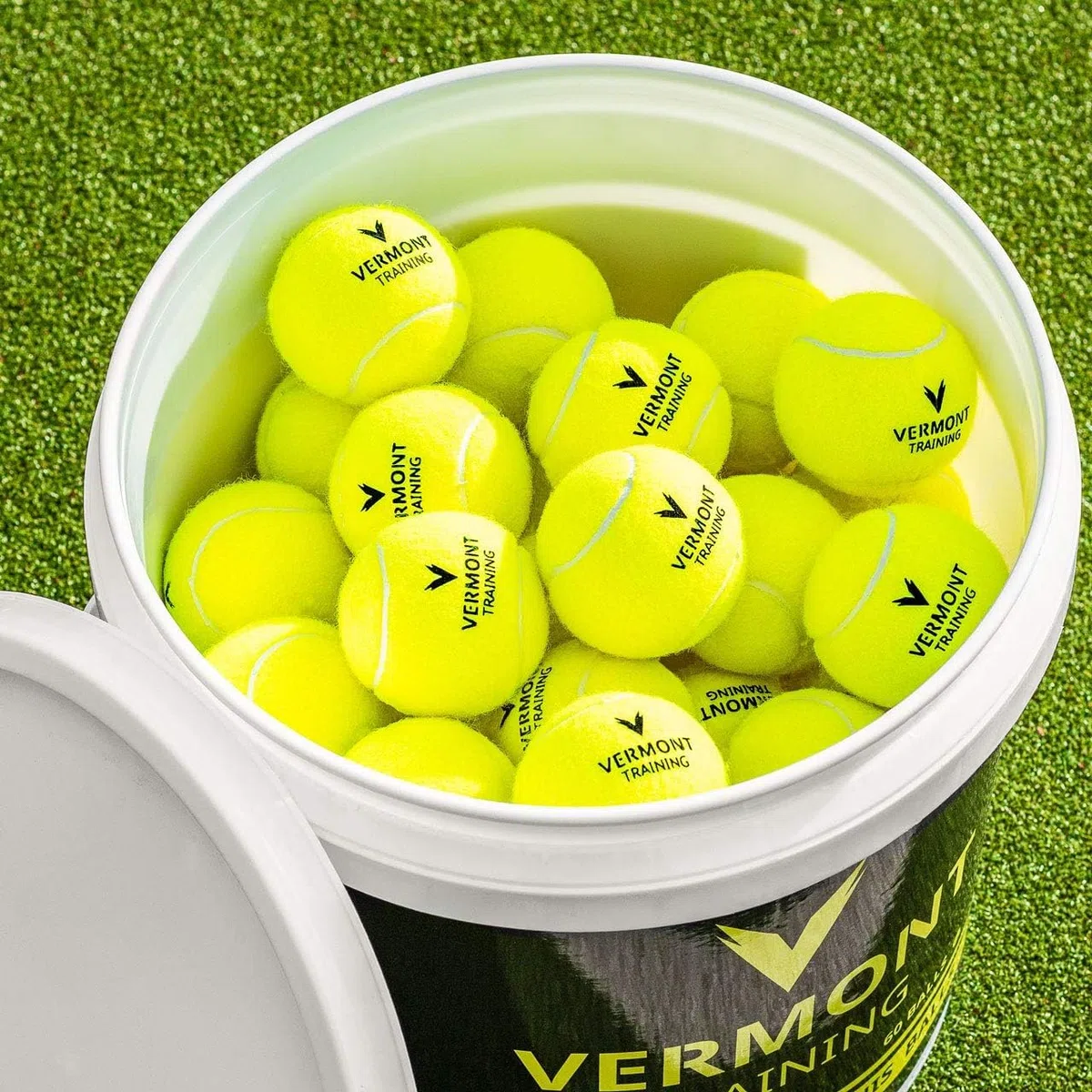 FORZA Vermont Palline Tennis Da Allenamento [60 Palline] | Senza Pressione Per Lunga Durata - Ad Alta Visibilità Per Tutte Le Superfici Di Gioco - Allenatori, Scuole E Club