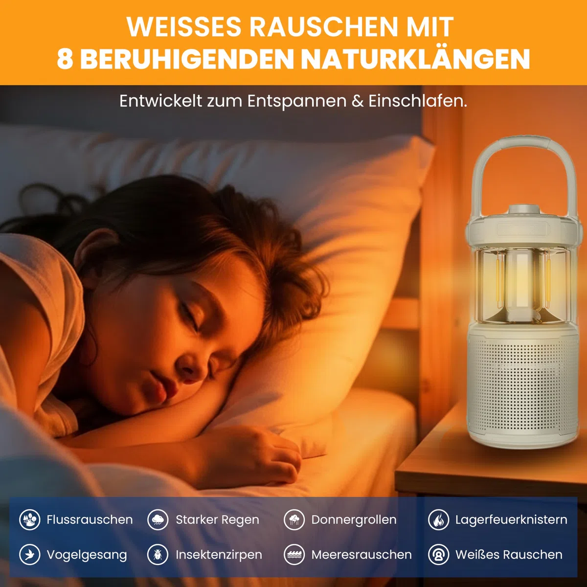 Lantern Speaker Felix 2 – Altoparlante Bluetooth ispiratore con luce, altoparlante esterno, lampada LED per esterni, lanterna da campeggio, altoparlante Bluetooth, per attività all'aperto