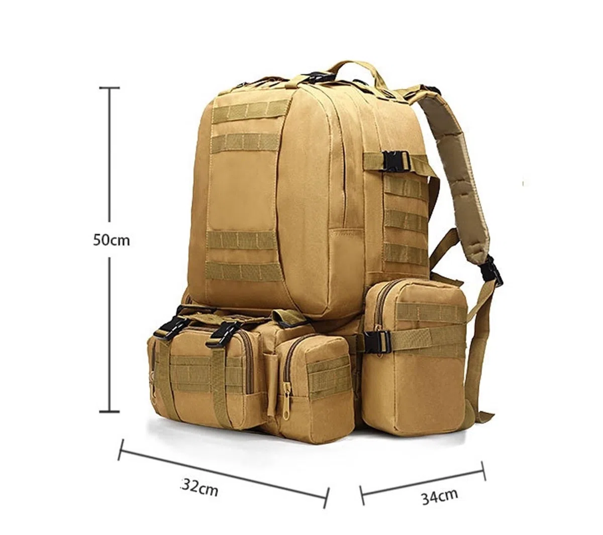 Zaino da Trekking Zaino da Trekking Leggero 45 Litri Borsa Viaggio Multifunzionale Campeggio Casual Multifunzionale Viaggio(E)