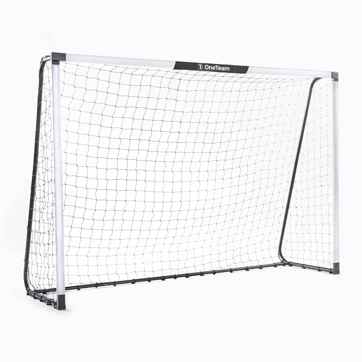 OneTeam Porta da Calcio Per Bambini e Adulti 300x200| 300x160 cm Porta da Calcio con Struttura Stabile e Resistente e di Qualità Porta a Futbol per Training Acciaio Rete Installazione Facile Bianca