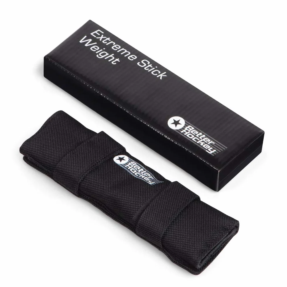 Better Hockey Extreme Pro Stick Weight – Aiuta a ottenere un colpo di hockey più duro e mani più veloci – pesi regolabili – due cinghie lo tengono in posizione per un uso sicuro – utilizzato dai