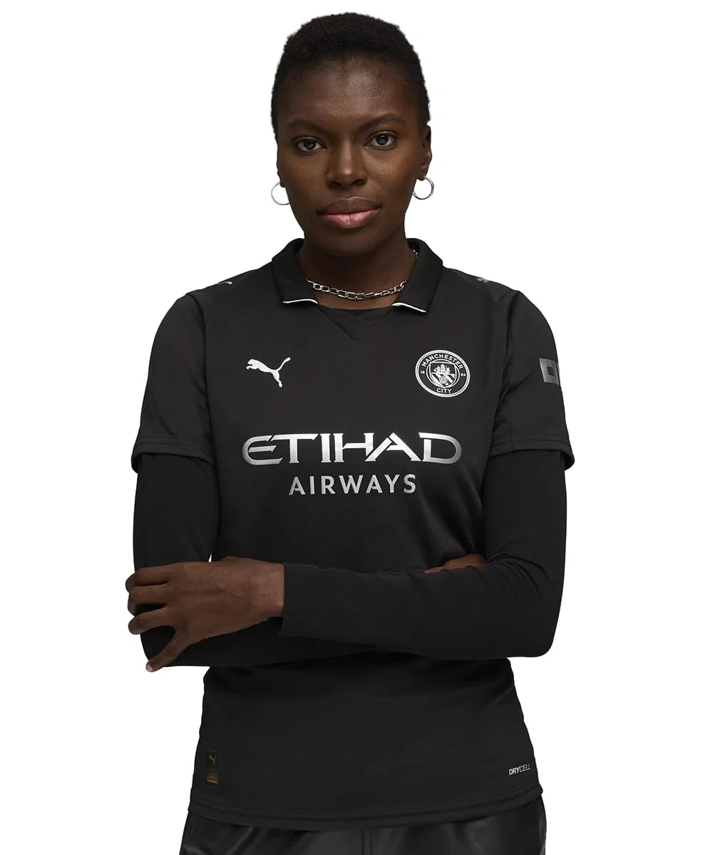 PUMA Maglia Manchester City Away Stagione 2025/26 - Donna - Nero