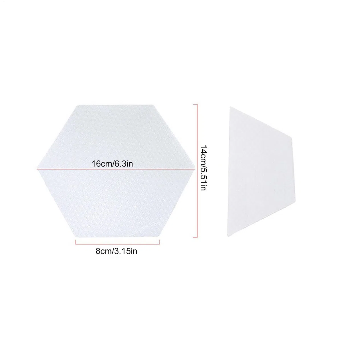Tappeto Antiscivolo per Surfboard Adesivi Esagonali Antiscivolo Board | Tappetini Trazione Adesivi Surfing per Sport Estivi all'aria aperta Snowboard, Skateboard, Paddleboard, Pontoon Kayak