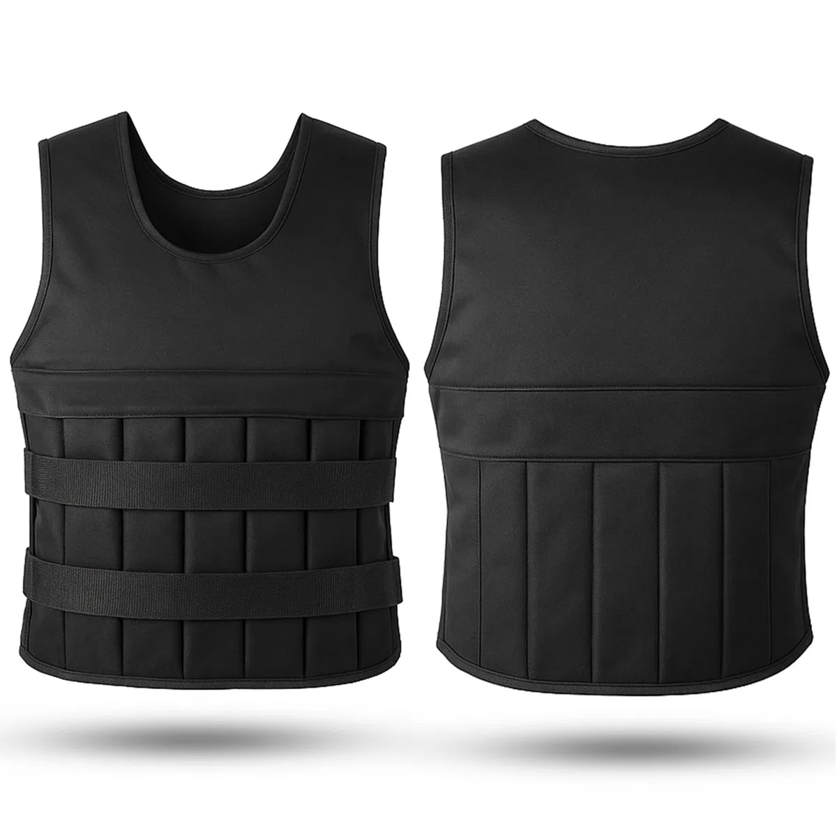 Giubbotto Zavorrato 20kg per Uomo e Donna, Gilet con Pesi Regolabili per Palestra, Calisthenics e Crossfit, Giubbotto Zavorrato per Corsa, Design Ergonomico e Traspirante (Nero)