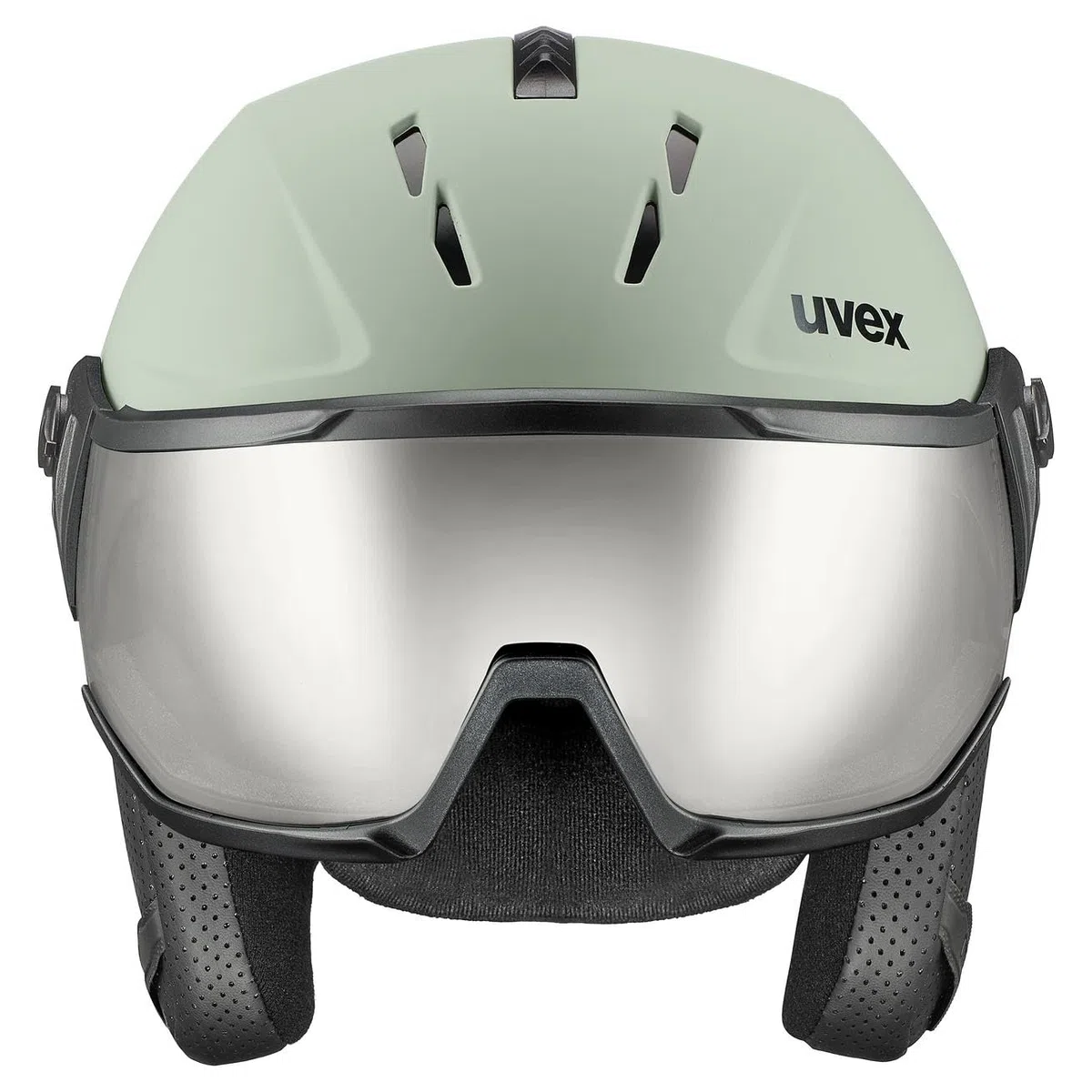 uvex instinct visor, casco da sci Unisex adulto, oxid green matt, 56-58 cm