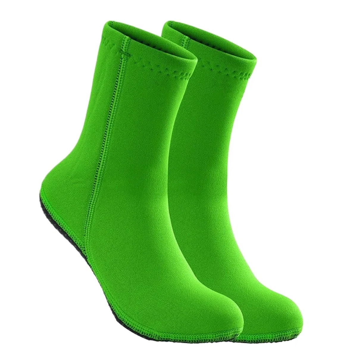 Calzini in Neoprene Calzini da sub for adulti e bambini, in neoprene 3,0 mm, termici, antifreddo, antiscivolo, for pesca subacquea, snorkeling, nuoto, spiaggia(Green,XL)