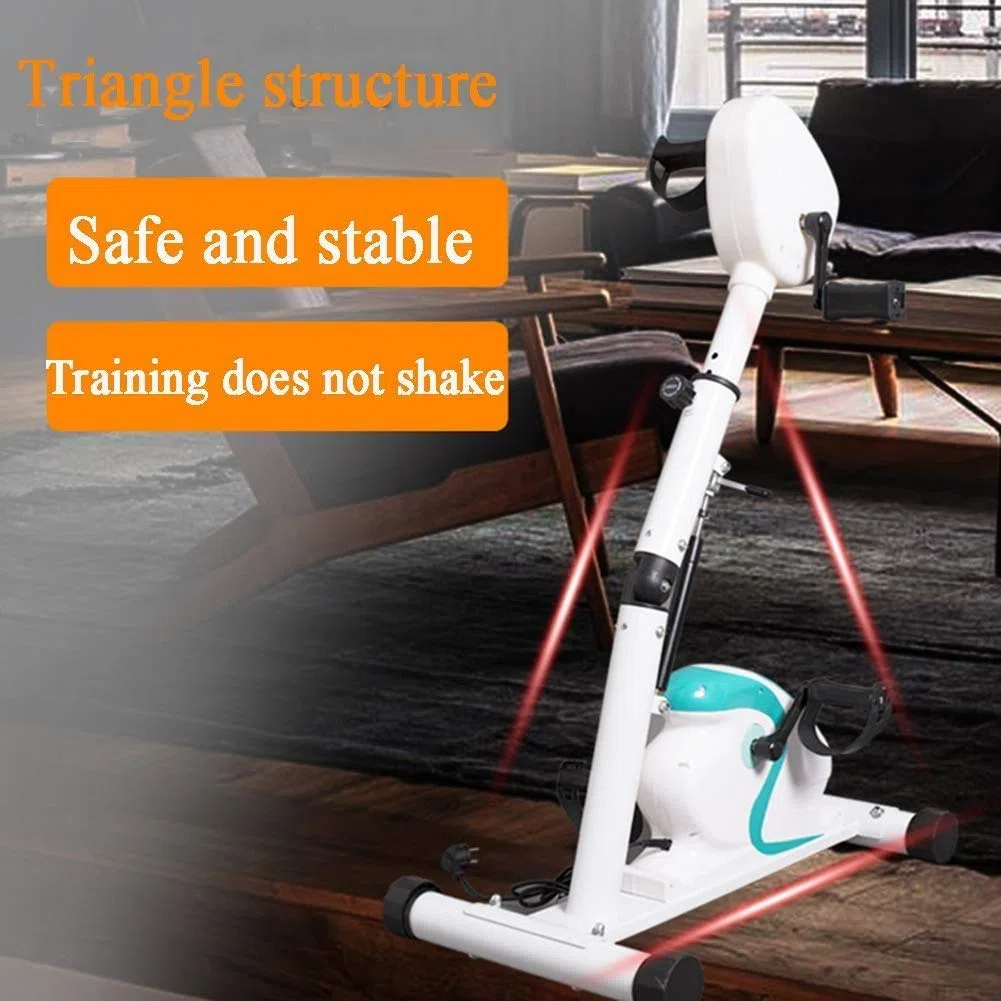 Tapis roulant Pieghevoli Pedale Elettrico per Esercizi, Cyclette stazionaria, Altezza Regolabile per Riabilitazione Fitness Indoor per Braccia e Gambe
