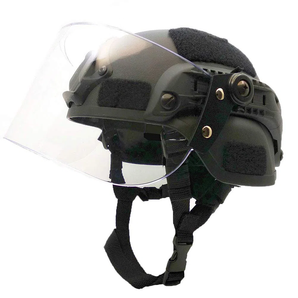 WLXW Casco Tattico Airsoft Paintball, Casco Militare da Combattimento dell'Esercito MICH2000, con Occhiali Parasole per CS Cacciavite da Caccia di Guerra Equipaggiamento Protettivo