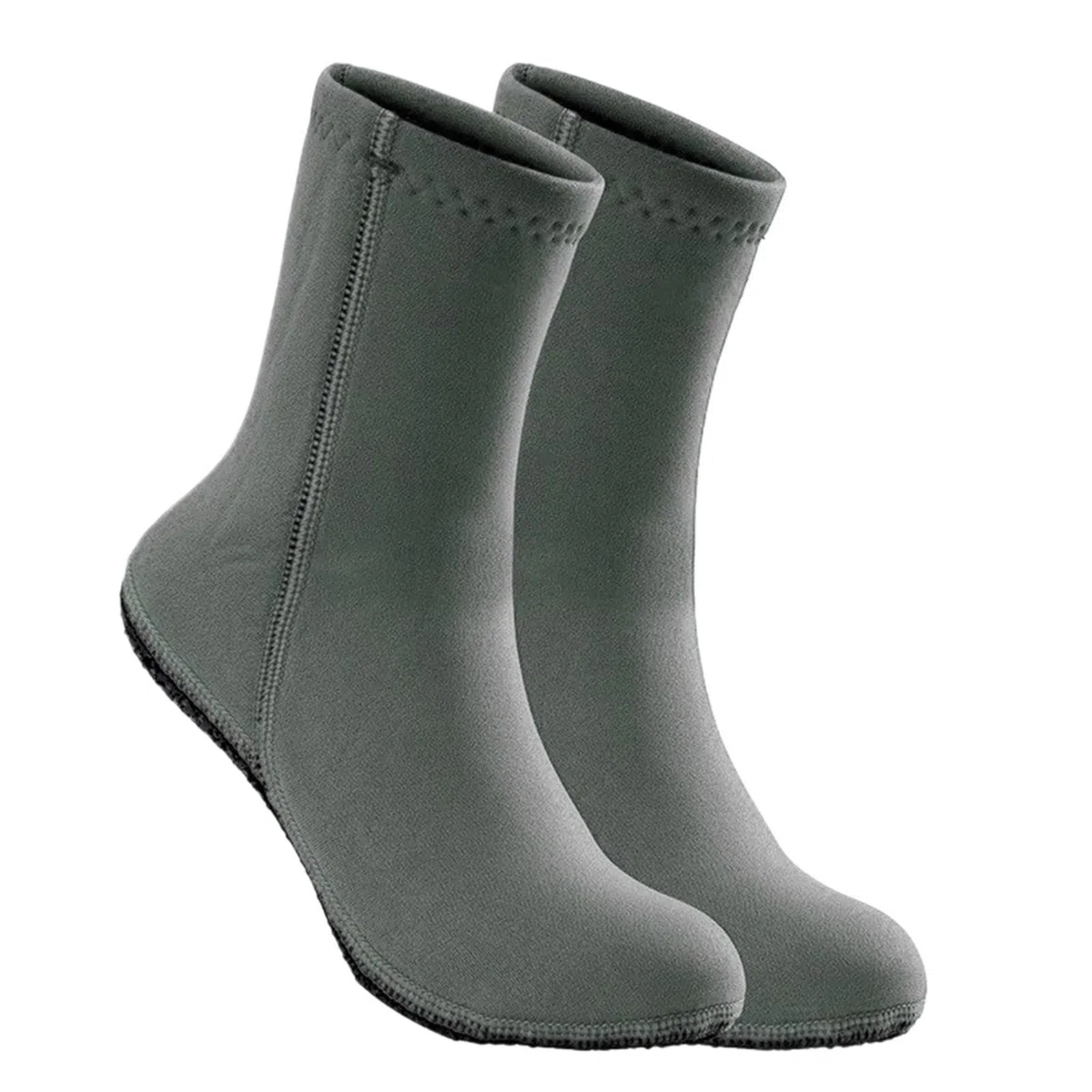 Calzini in Neoprene Calzini da sub for adulti e bambini, in neoprene 3,0 mm, termici, antifreddo, antiscivolo, for pesca subacquea, snorkeling, nuoto, spiaggia(Light Grey,L)