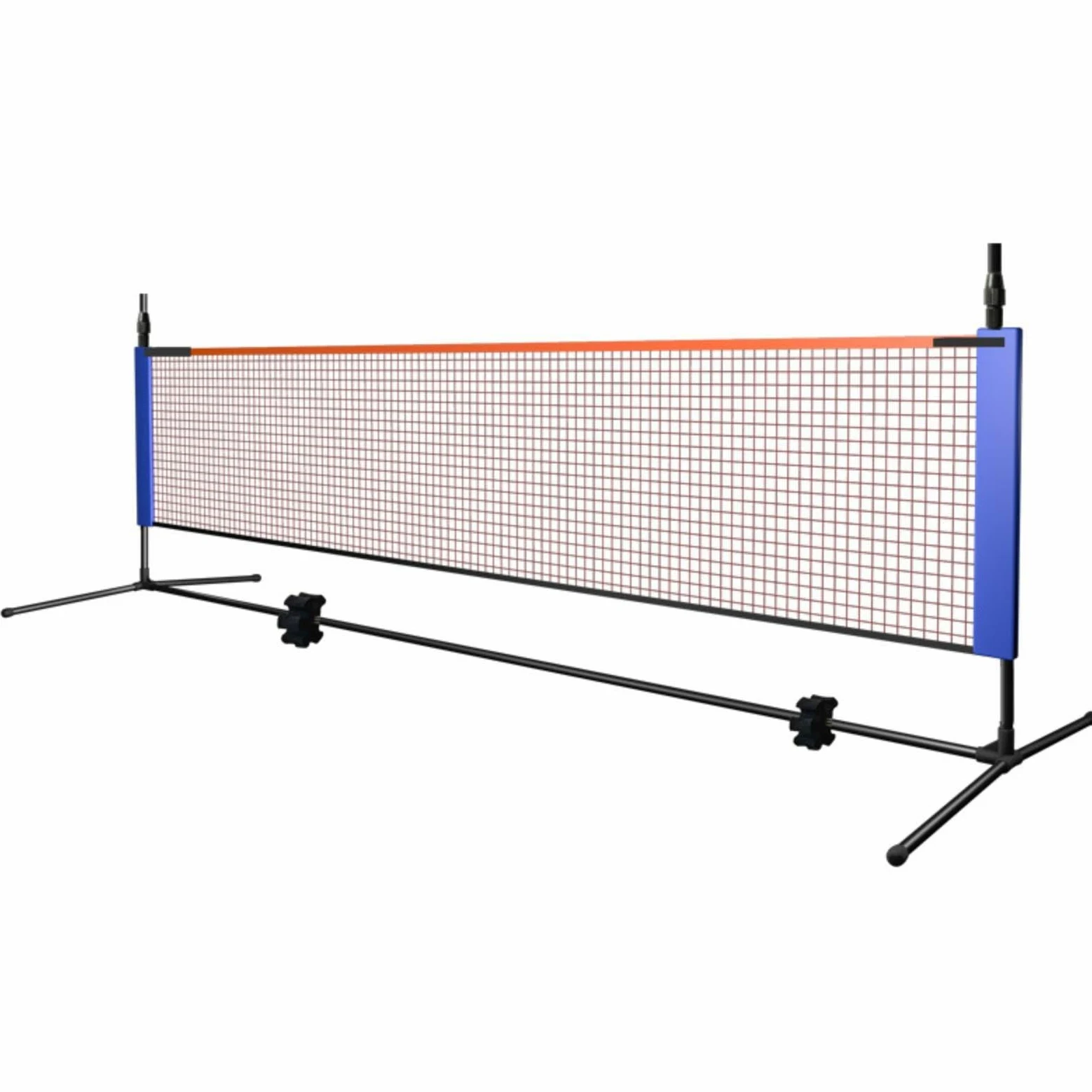 Rete da Badminton Portatile Rete da Badminton Rete Rete da Allenamento Struttura Autportante Regolabile in Tubo Zincato Pieghevole con Borsa Adatta, 3.1M