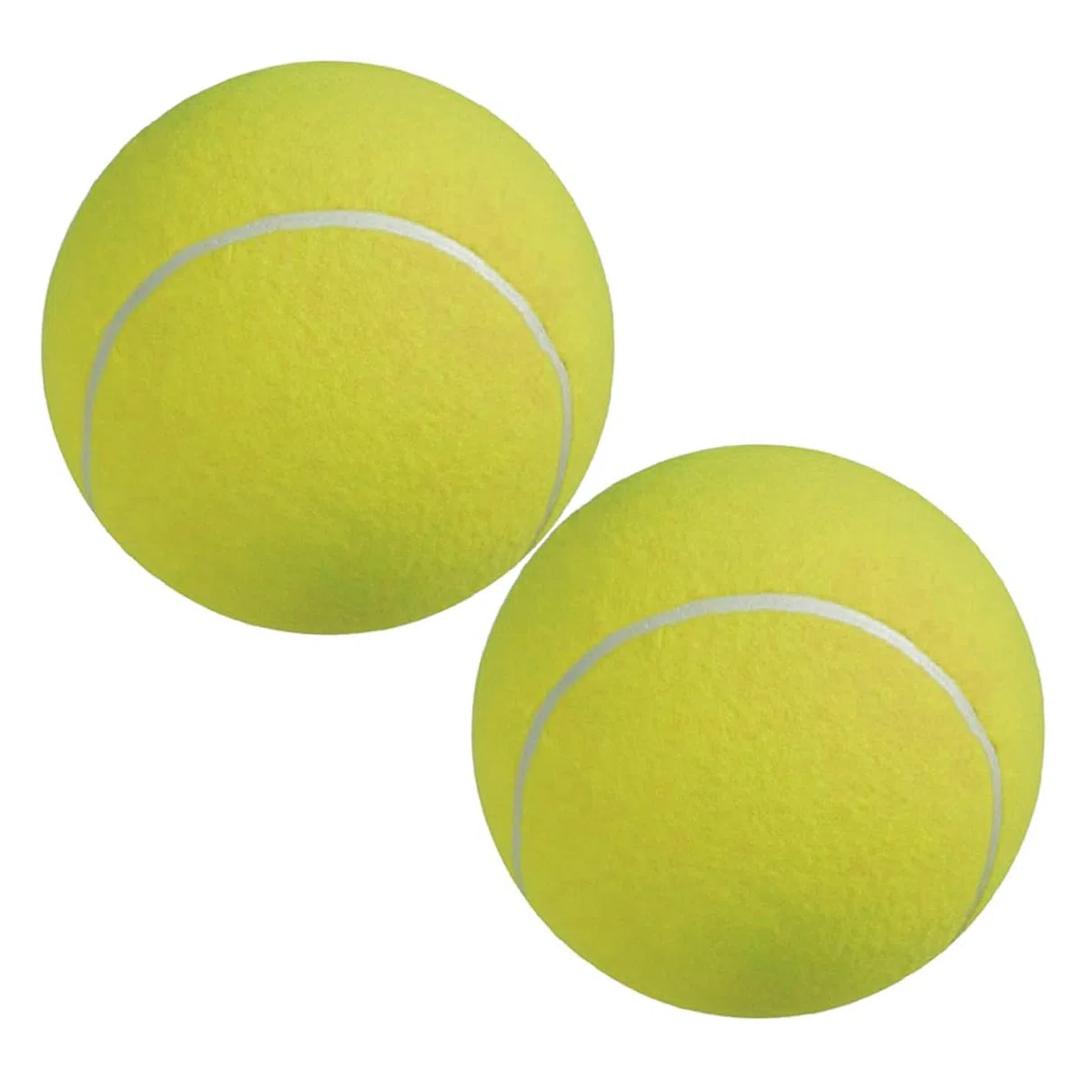 Cabilock Pallone da Tennis Gigante 24cm per Animali Gonfiabile in Gomma con Ago 2 Unitá