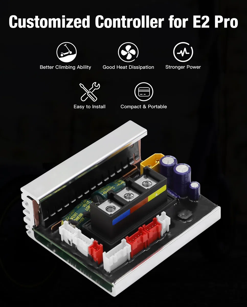 Controller E2 PRO per Monopattino Elettrico Compatibile con Segway Ninebot E2 PRO / E2 PROD / E2 PROE Kickscooter, 32 km/h Versione Personalizzata del Controller, Scooter Elettrico Accessori