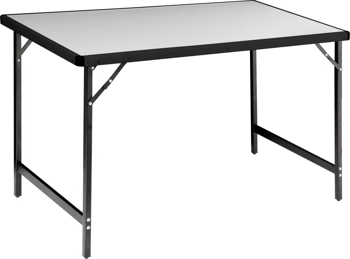 BRUNNER 0406102N Torun 4, Tavolo da Esterni con Ripiano in Alluminio e Gambe Pieghevoli in Acciaio, Compatto, Facile da Trasportare, Portata Max 30 kg