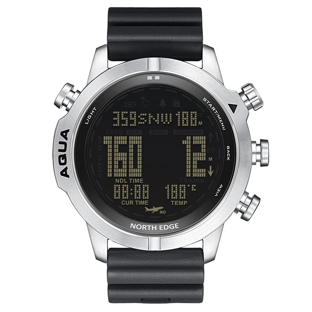 Orologio digitale sportivo da uomo, impermeabile, per attività all'aria aperta, con altimetro, barometro, bussola e termometro, orologio subacqueo militare fino a 100 m, multifunzione, Moderno