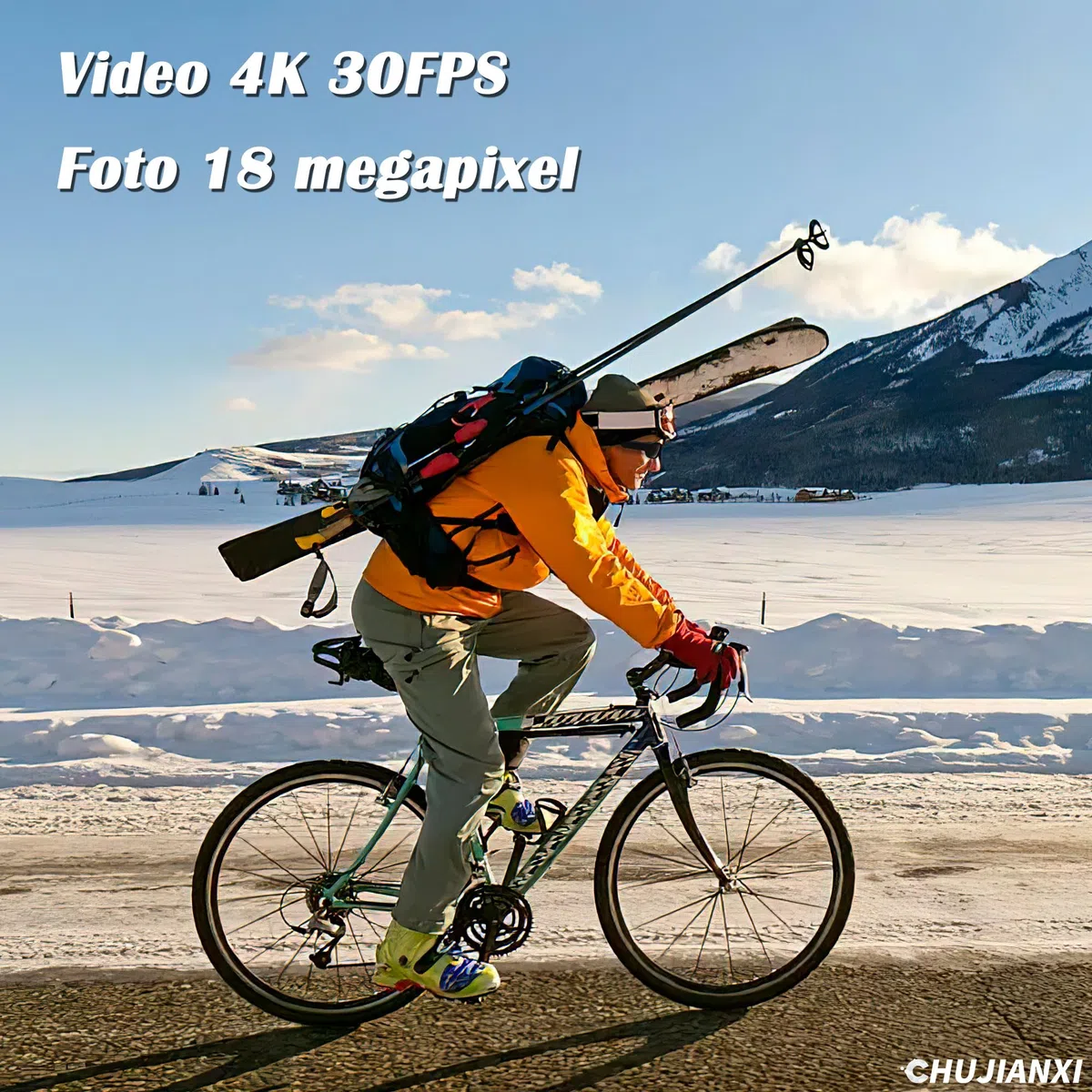Occhiali con Telecamera 4K, Occhiali Smart per Sportiva All'aperto | High-Tech Videocamera da Sole Telecamera Nascosta con Protezione Polarizzata UV400, Smart Glasses, Supporto Foto/Video