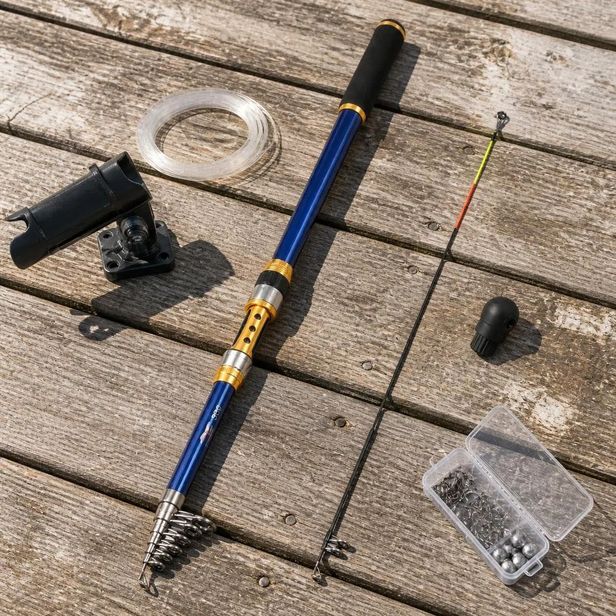 Canna da Pesca in Fibra di Carbonio con Azione Sensibile E Resistente Corrosione Adatta per La Pesca in per Lanci Lunghi