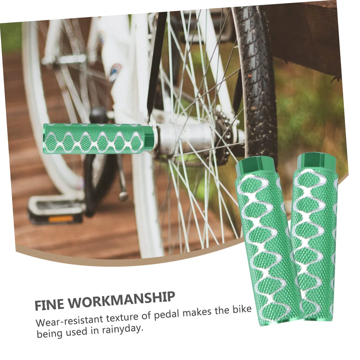 3 Paia molletta per bici da riparare Accessori ganci in metallo pedane per bici pedana bicicletta pedale del cilindro piolo sedile posteriore allacciare treppiedi chiodo questi bmx