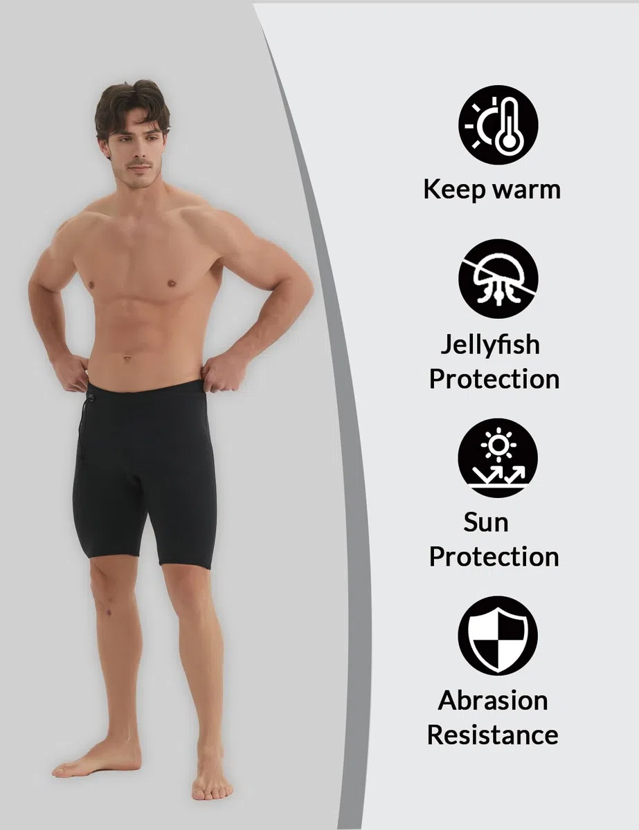 Lemorecn Mute Pantaloni Pantaloncini 3mm Neoprene Canoa Nuoto Pantaloni