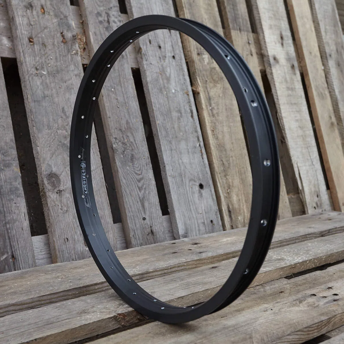 KHE MVP - Cerchione per BMX DD, 20 pollici, in alluminio, T6, solo 420 g, 36 fori, larghezza 35 mm, nero