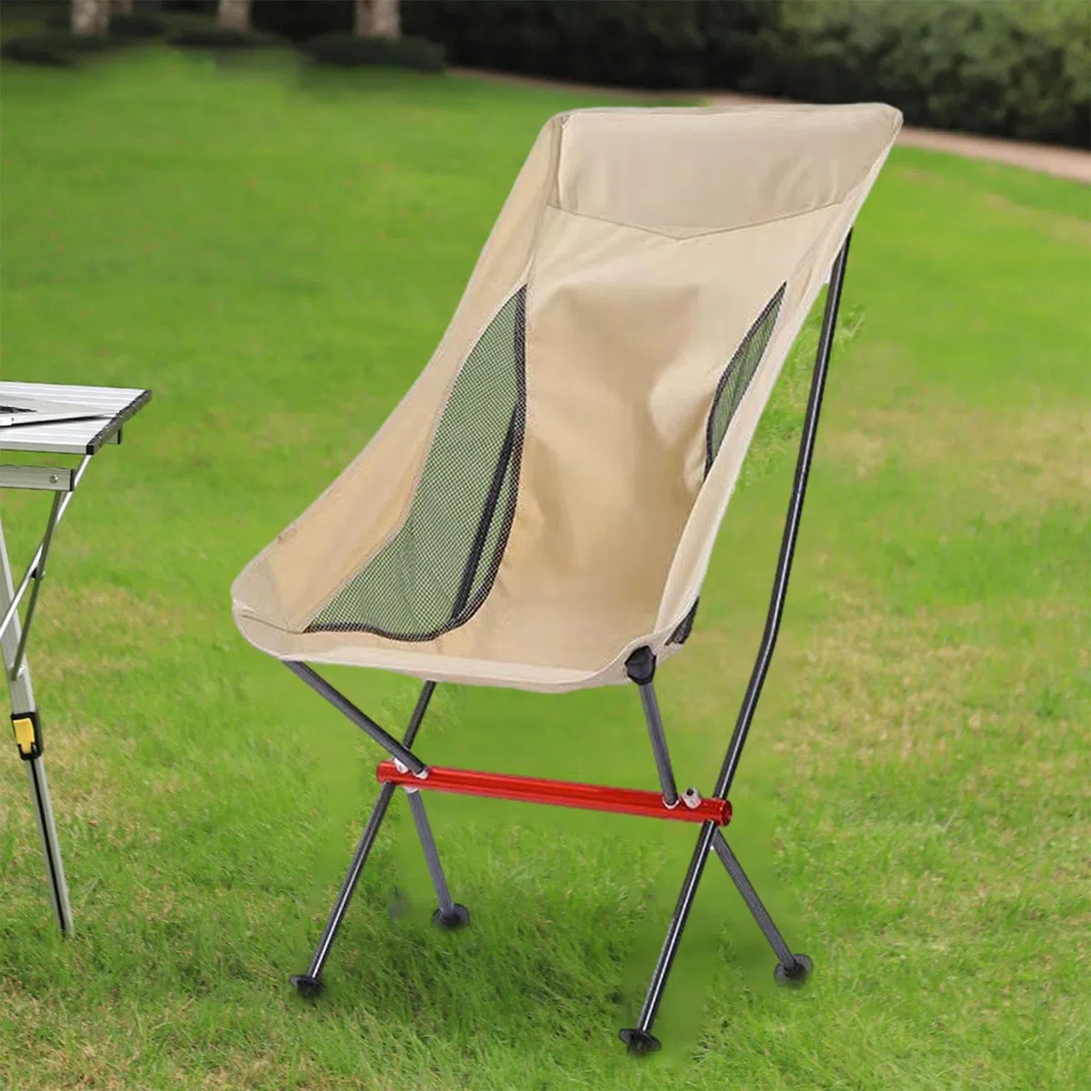 Sedia da Campeggio Portatile Sedia Pieghevole E Portatile | Seggiolino Compatto da Trekking per Campeggio Trekking Spiaggia Pesca Picnic Giardino Terrazzo
