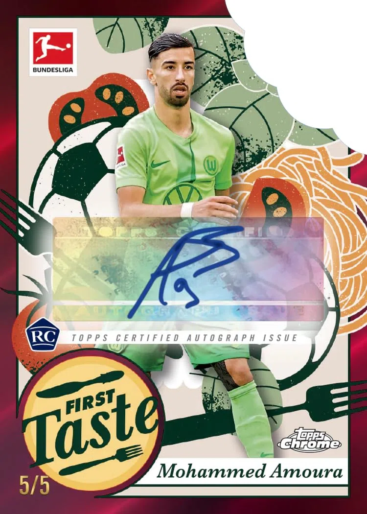 Topps Chrome Bundesliga Season 2024/25 - Confezione da 7 confezioni per scatola, 4 carte per confezione