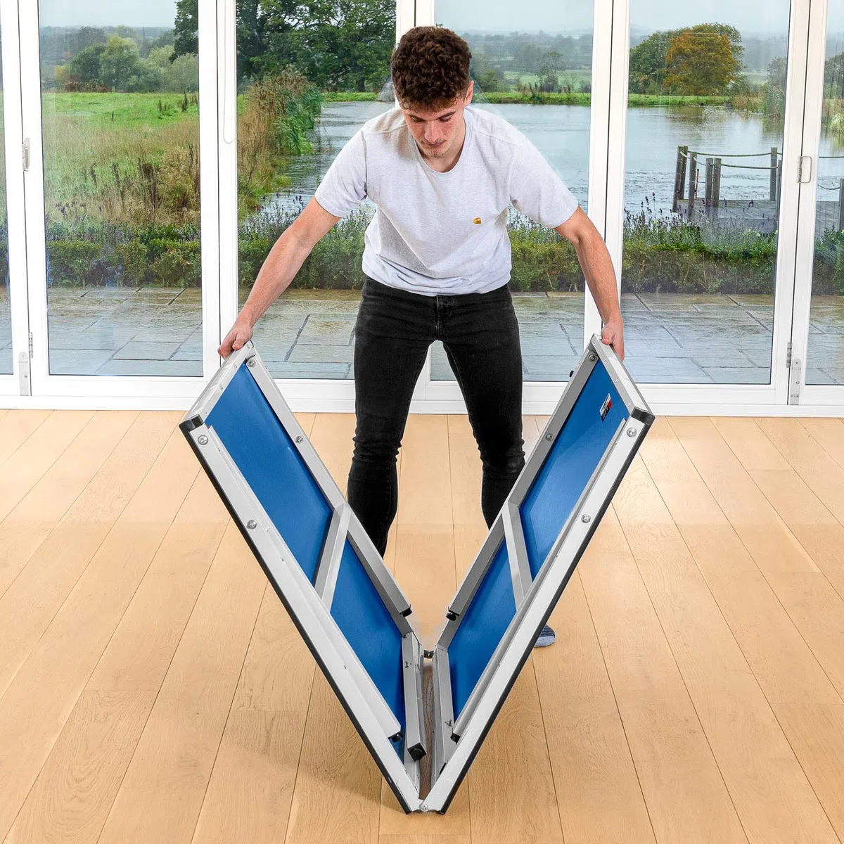Vermont Mini Tavolo Da Tennis Pieghevole Per Spazi Interni Ed Esterni - Racchette E Palline Incluse - Professionale 1,8m